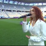Співачка YAGODA виконала Гімн України на матчі УПЛ на «Арені Львів»